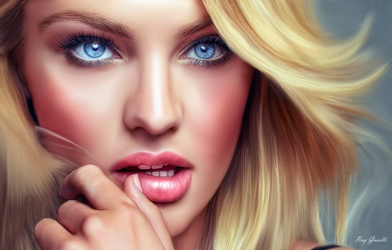 Photo wallpaper girl, face, beautiful, Candice Swanepoel, Candice Swanepoel, Victoria’s Secret, supermodel