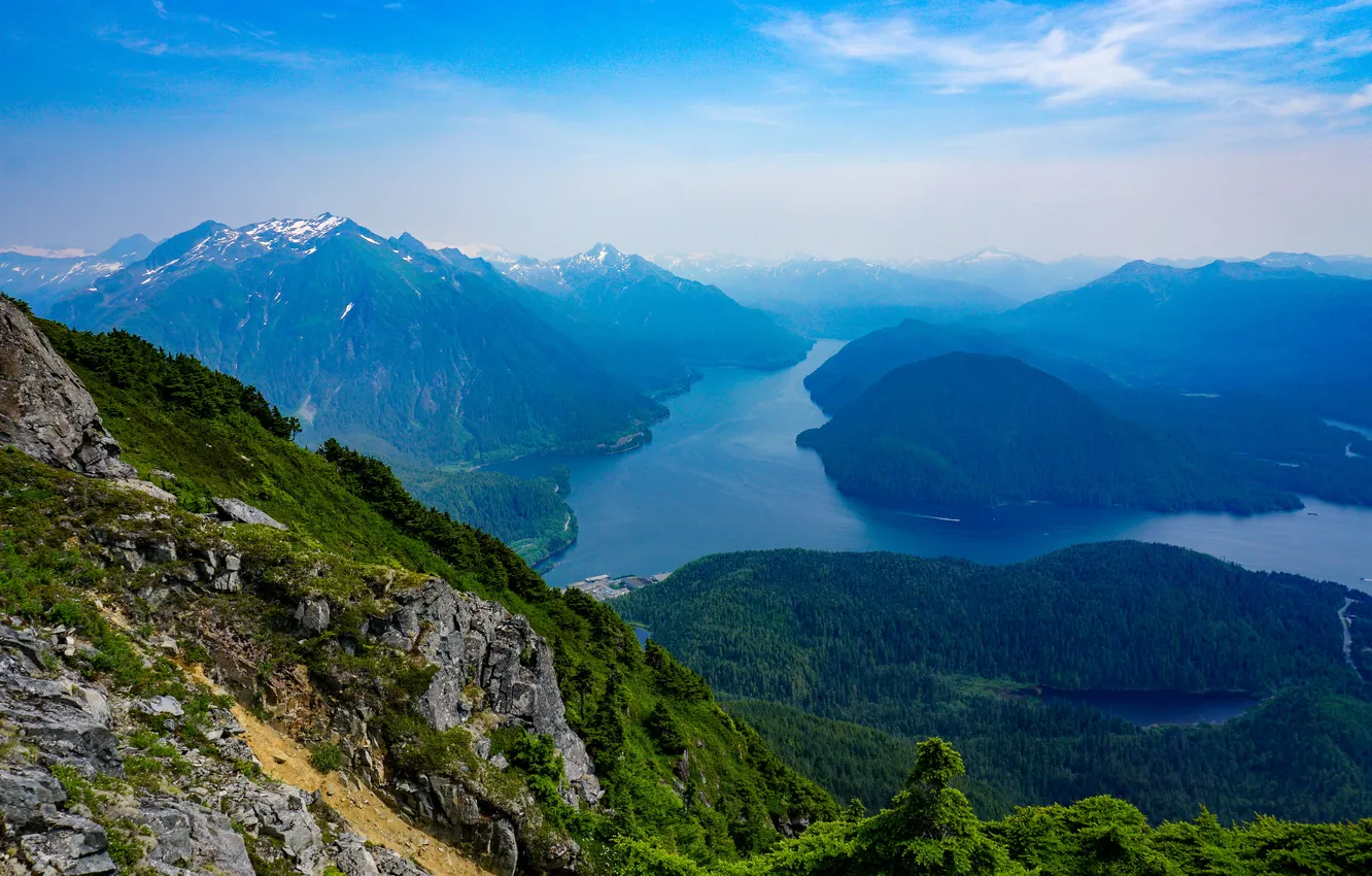Photo wallpaper mountains, Alaska, USA