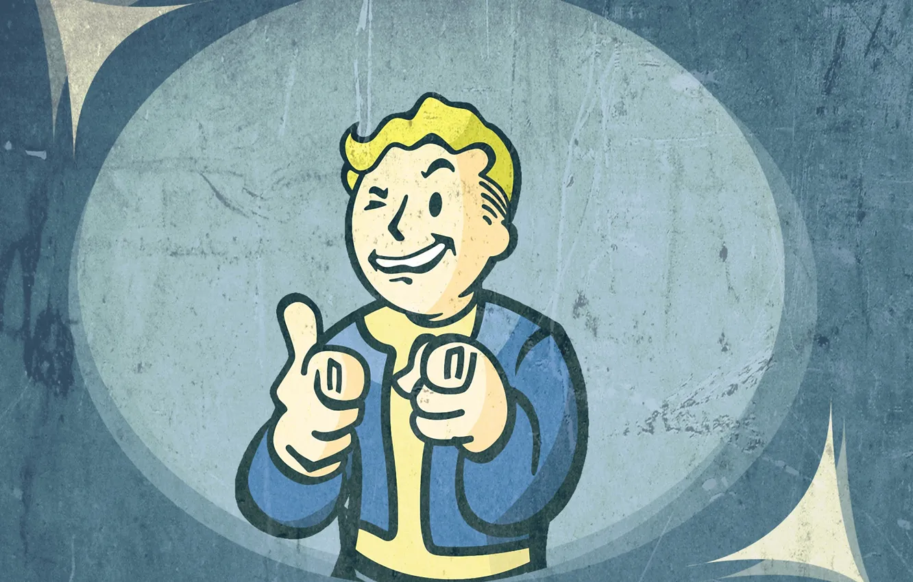 Photo wallpaper Wallpaper, the game, fallout3, vault boy‎