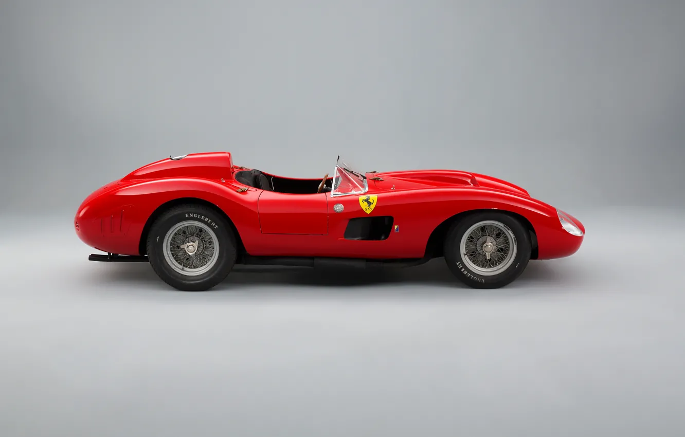 Photo wallpaper Spokes, Ferrari, Classic, 1957, Classic car, Sports car, Ferrari 335 S Spyder