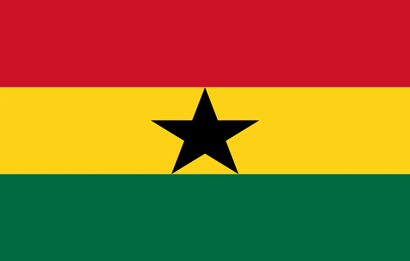 Photo wallpaper Star, Flag, Ghana, Ghana