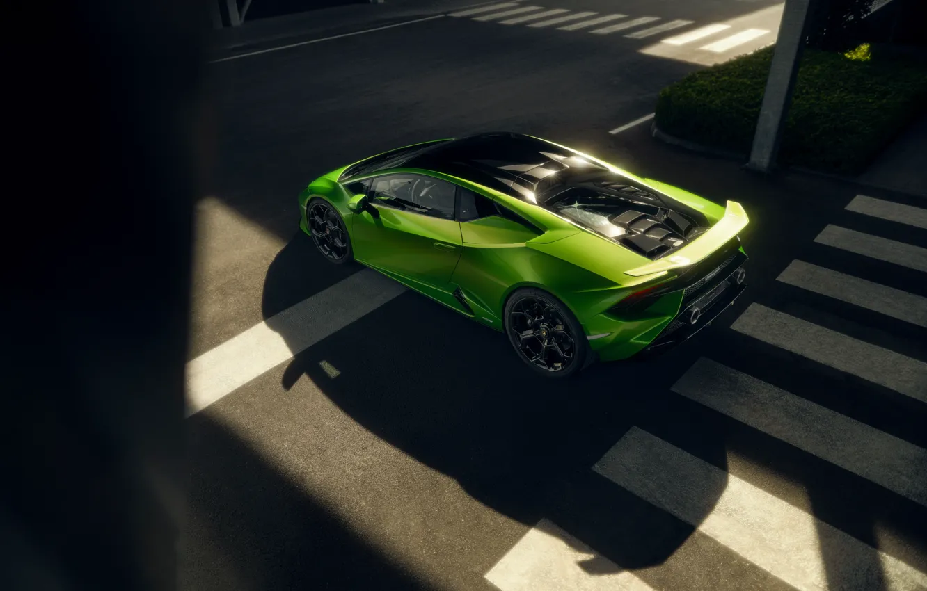 Photo wallpaper green, Lamborghini, supercar, lambo, Huracan, Lamborghini Huracan Tecnica