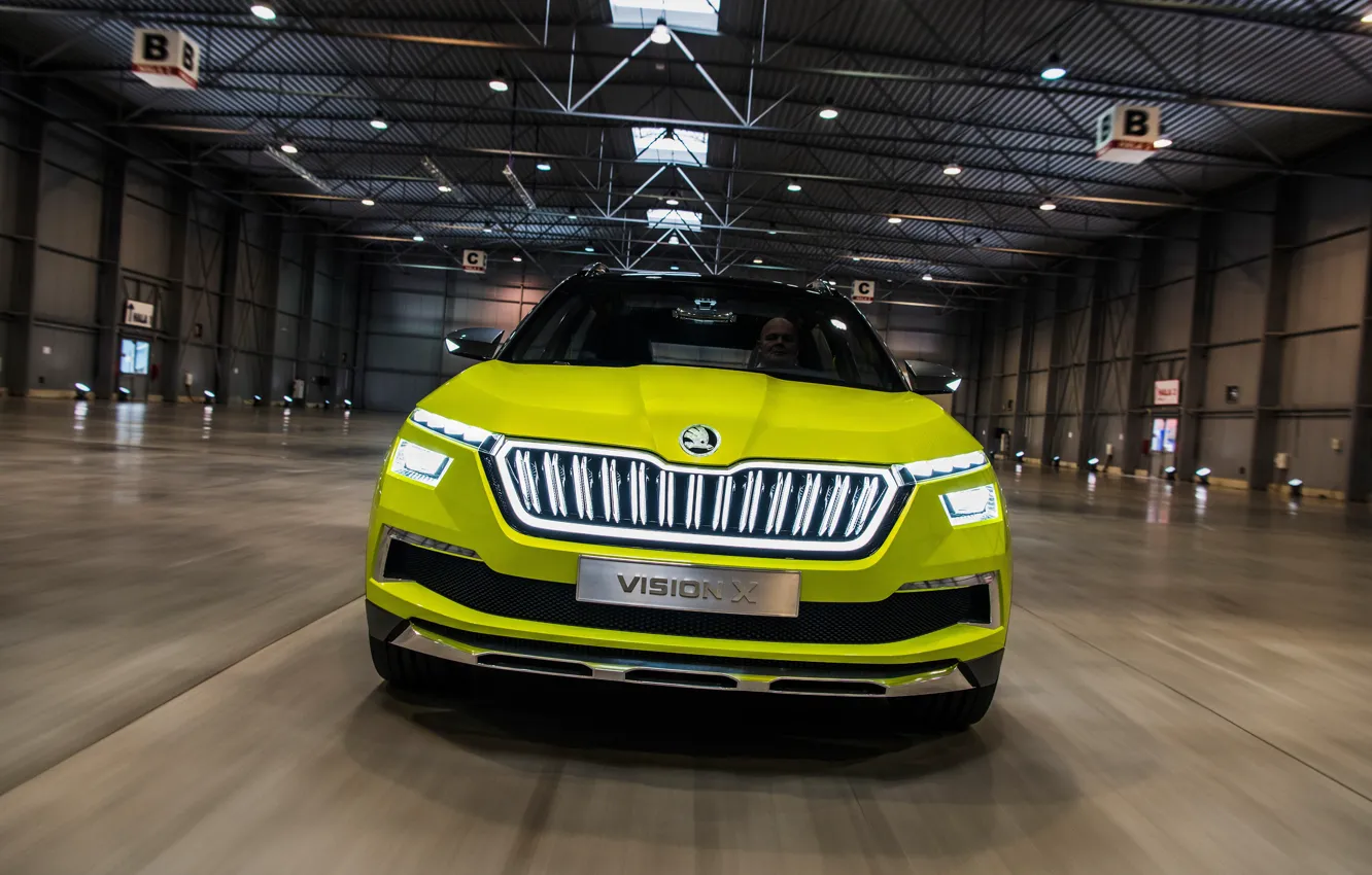 Photo wallpaper Concept, front view, 2018, Skoda, Vision X
