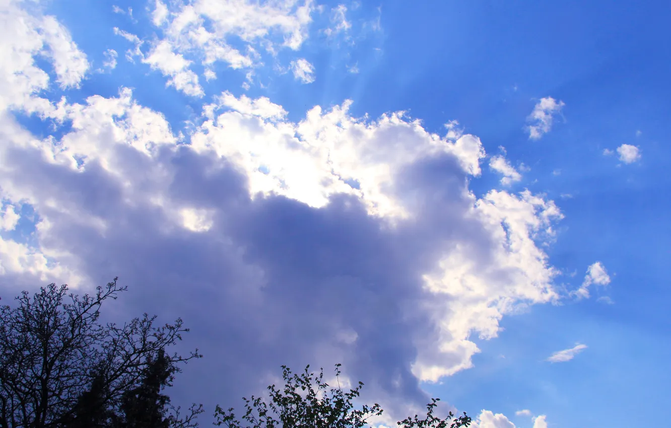 Photo wallpaper sky, cloud, sun