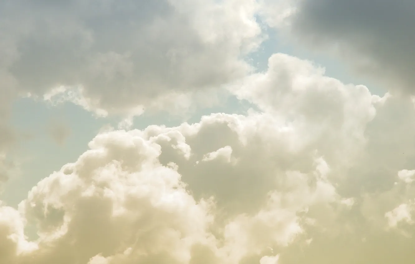 Photo wallpaper white, the sky, clouds, landscape, clouds, nature, photo