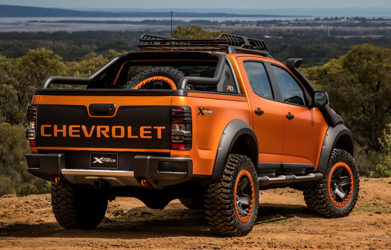 Photo wallpaper Chevrolet, rear view, pickup, 4x4, Colorado, Z71, 2016, Xtreme Concept