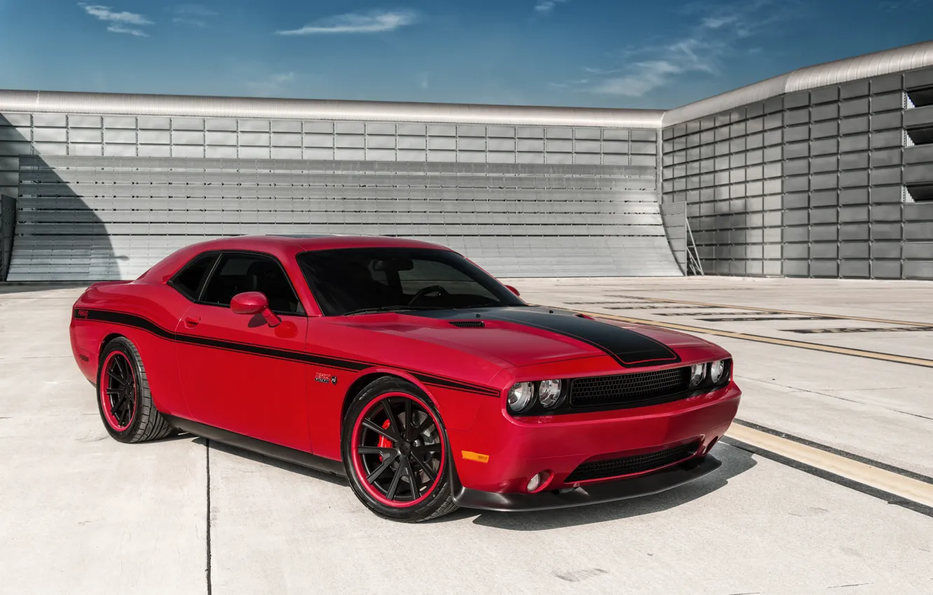 Photo wallpaper Dodge, Challenger, 392, Wheels, Equipped, Grip, Grudge, on