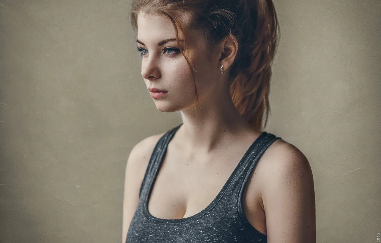 Photo wallpaper look, girl, face, model, beautiful, posing, Irina, Maxim Guselnikov