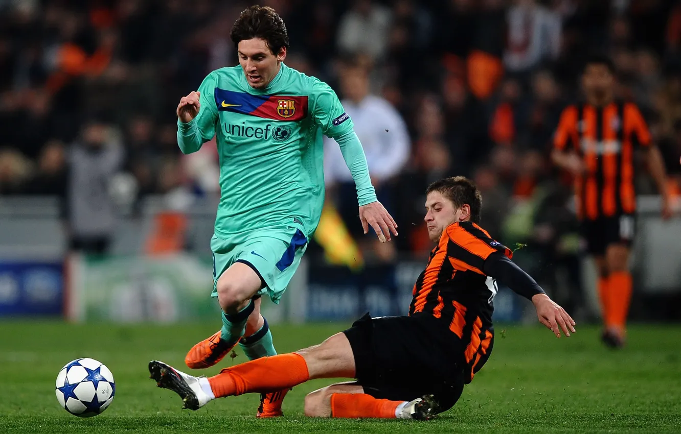 Photo wallpaper football, mine, Champions League, Rakitskaya, Messi