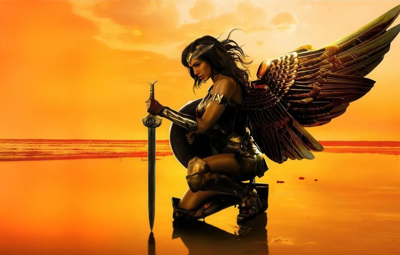 Photo wallpaper Wonder Woman, justice, the true face