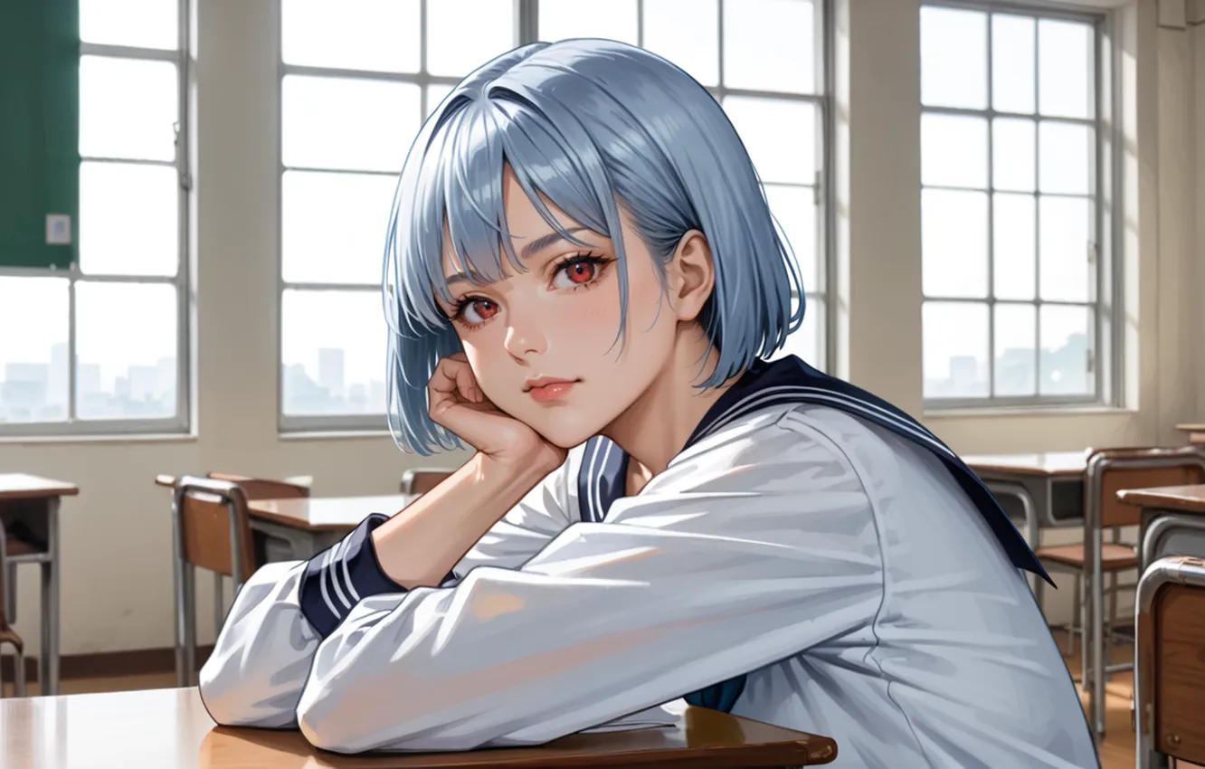 Photo wallpaper girls, goddess, Campus