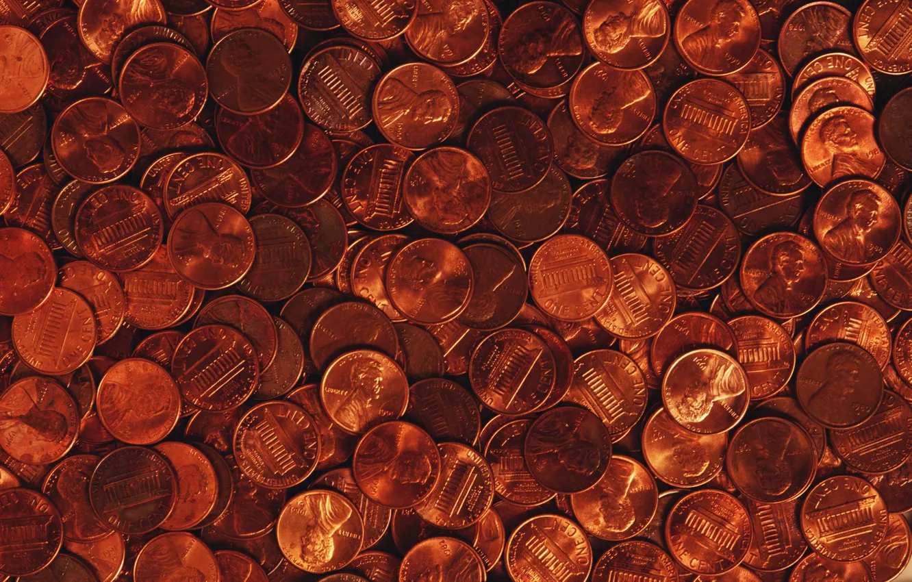 Photo wallpaper metal, labels, money, texture, Coins, metal, USA, USA
