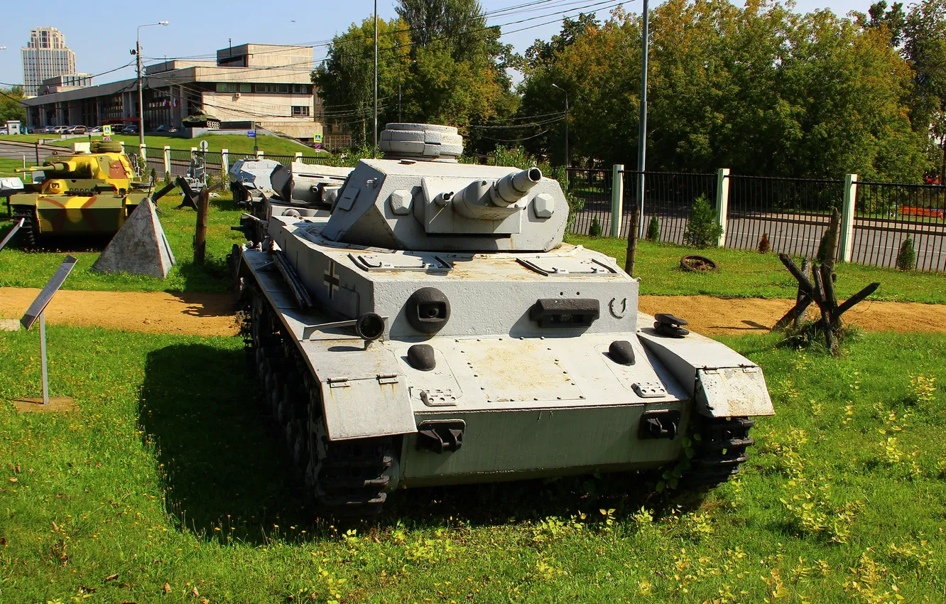 Photo wallpaper Germany, Moscow, Tank, Poklonnaya Gora, The Museum of G.O.R.A., Pz.Kpfw.IV Ausf. F