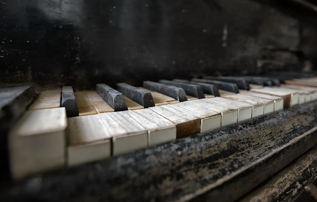 Photo wallpaper music, keys, piano