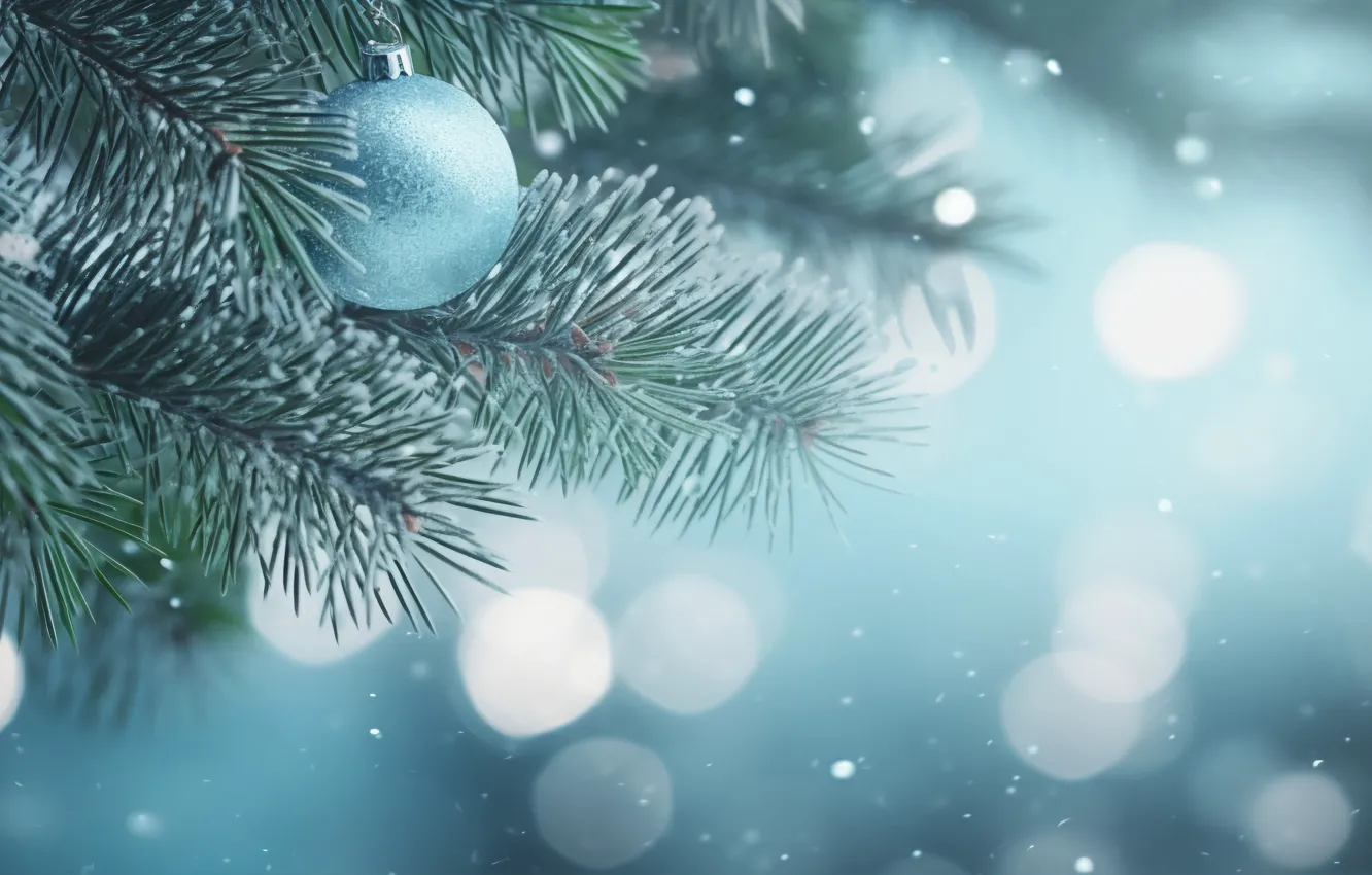 Photo wallpaper decoration, background, balls, tree, new year, Christmas, Christmas, balls