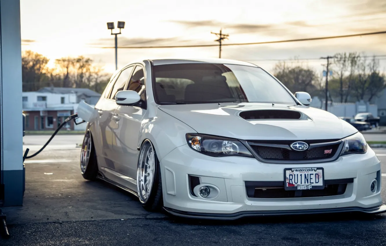 Photo wallpaper Subaru, WRX, Japan, drift, STI, tuning, power, Turbo
