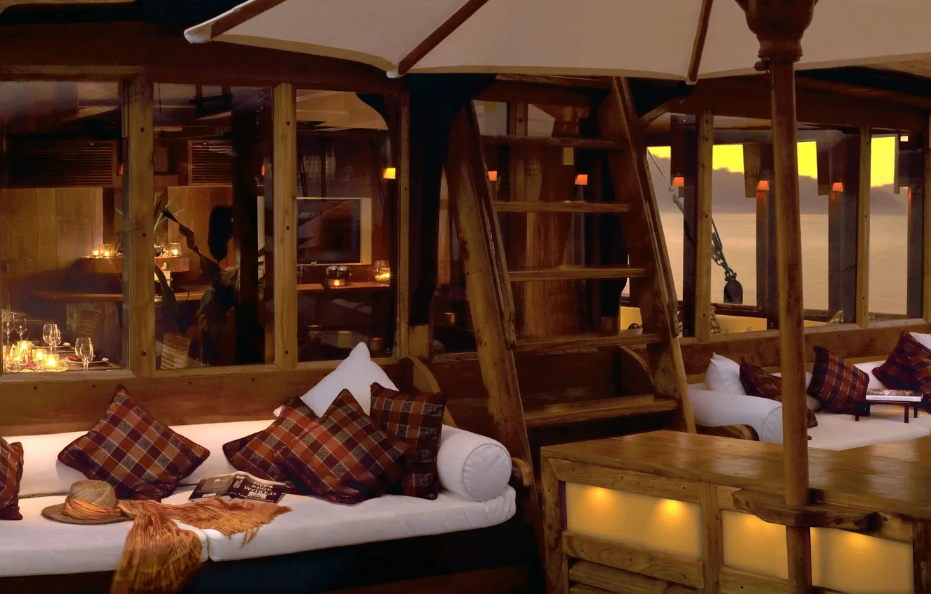 Photo wallpaper design, style, ship, interior, yacht, Suite