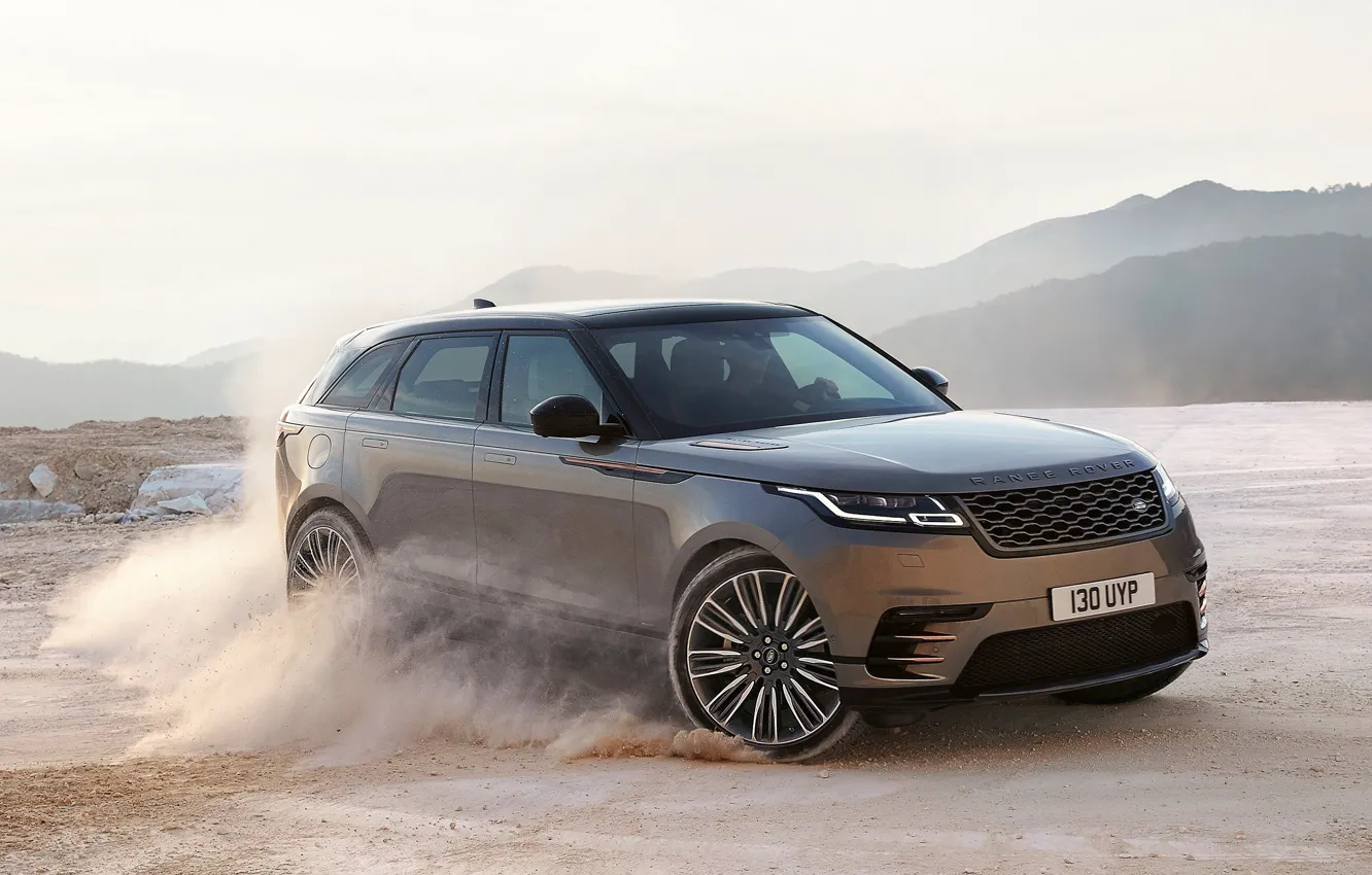 Photo wallpaper car, Land Rover, speed, Land Rover Range Rover Velar, Range Rover Velar