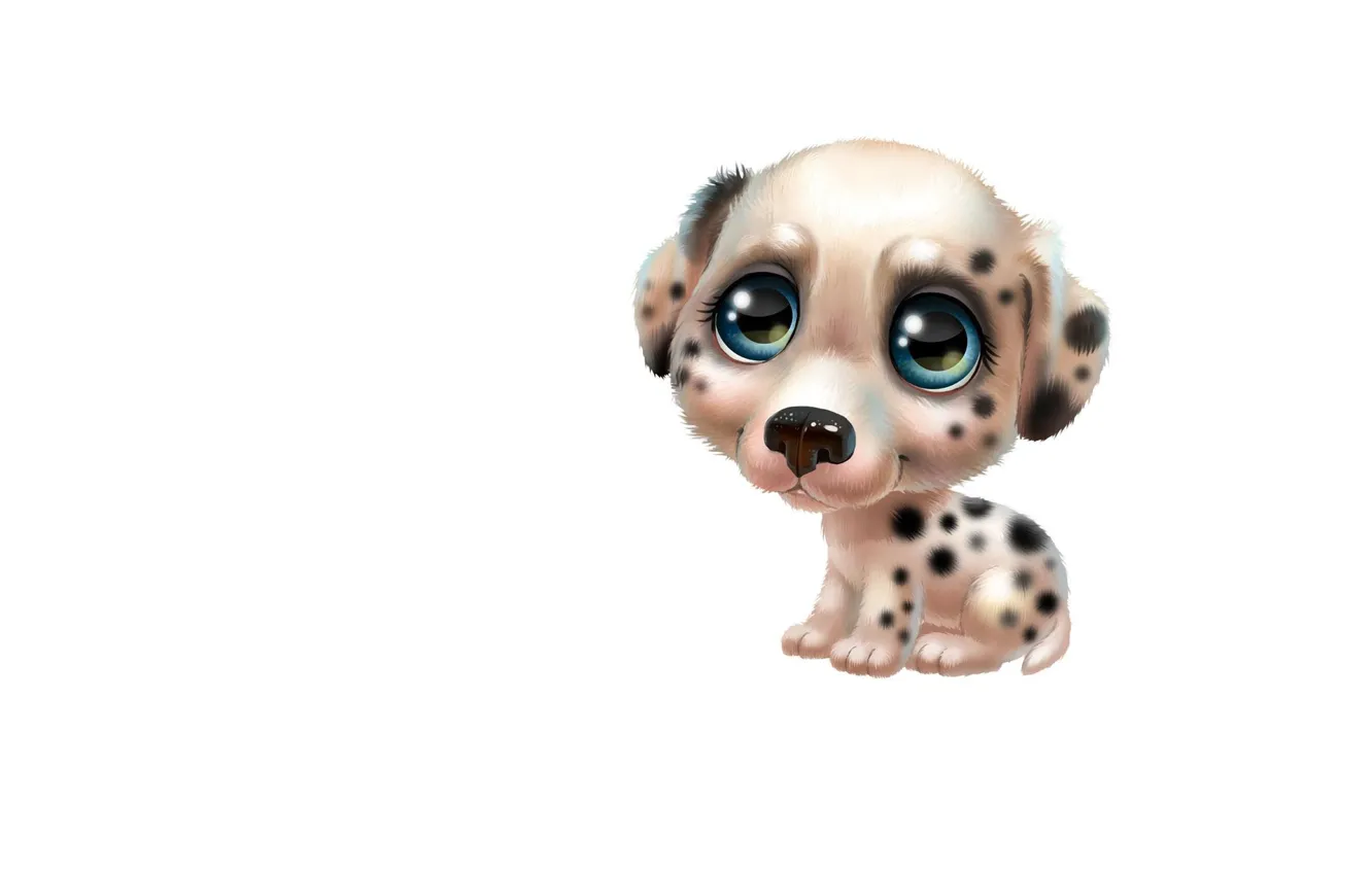 Photo wallpaper art, puppy, dog, Dalmatian, children's