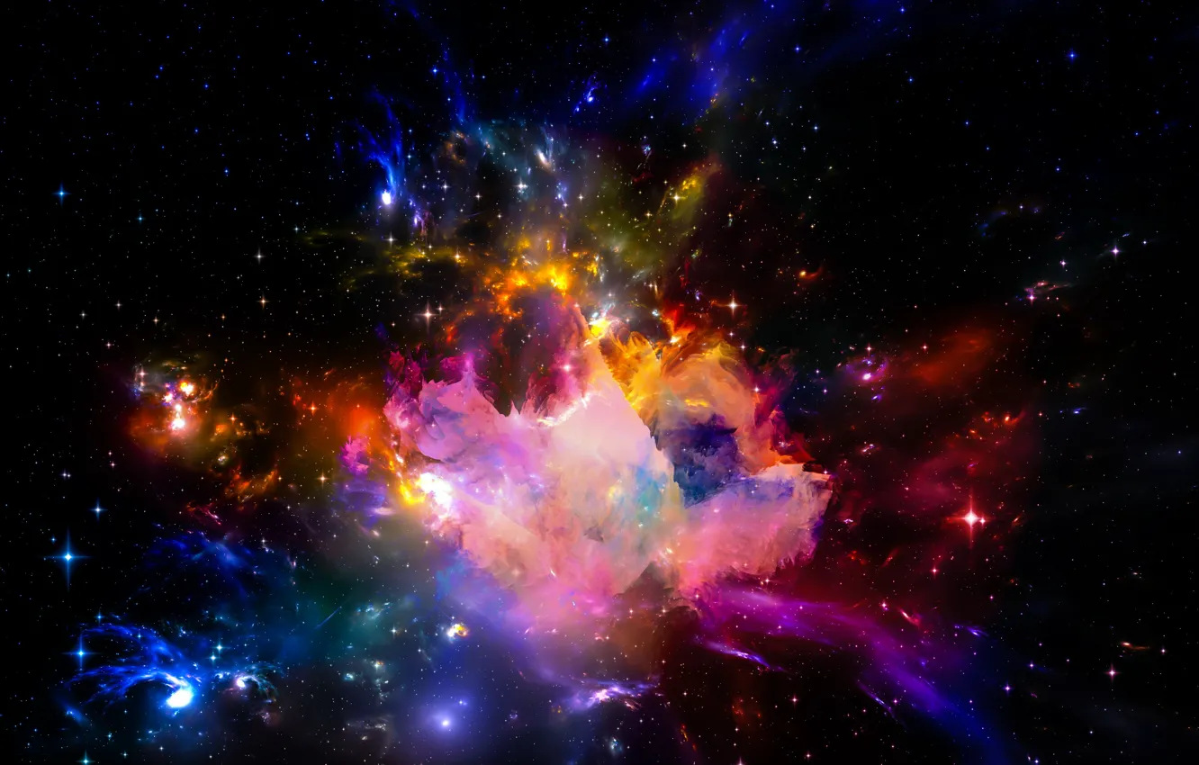 Photo wallpaper space, stars, the universe, space, universe, background, stars, astral