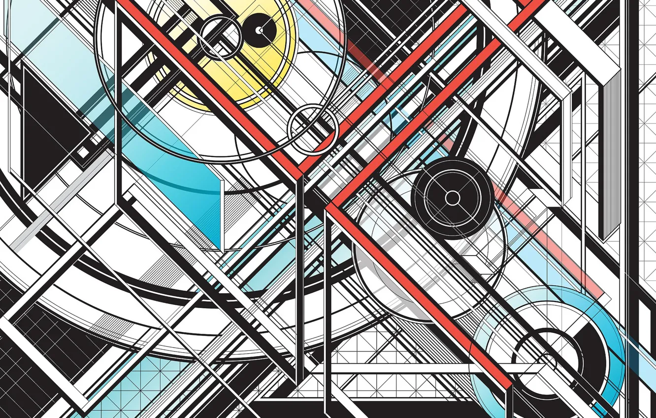 Photo wallpaper design, color, form