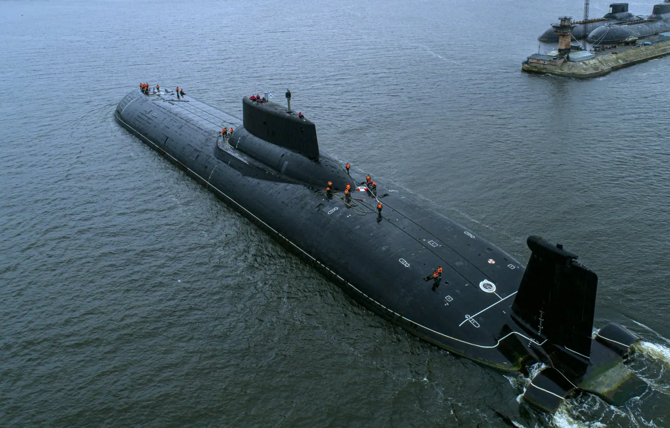 Photo wallpaper cruiser, underwater, atomic, Dmitry Donskoy
