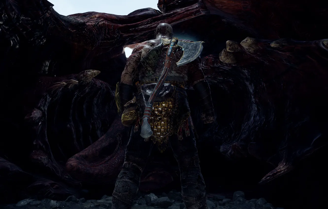 Photo wallpaper Kratos, God Of War, Midgard
