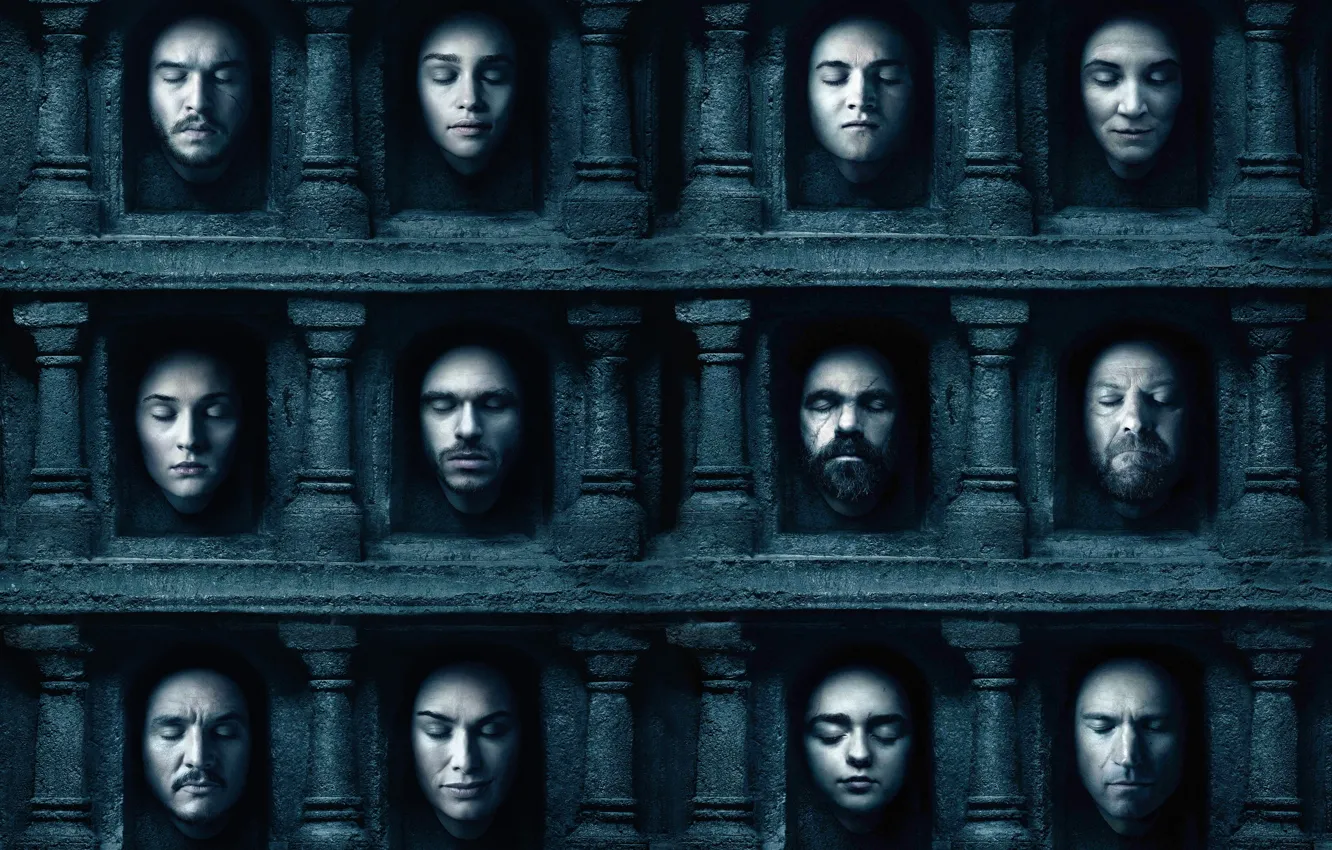 Photo wallpaper poster, Game of Thrones, Game of thrones, the sixth season, On-off, waiting for