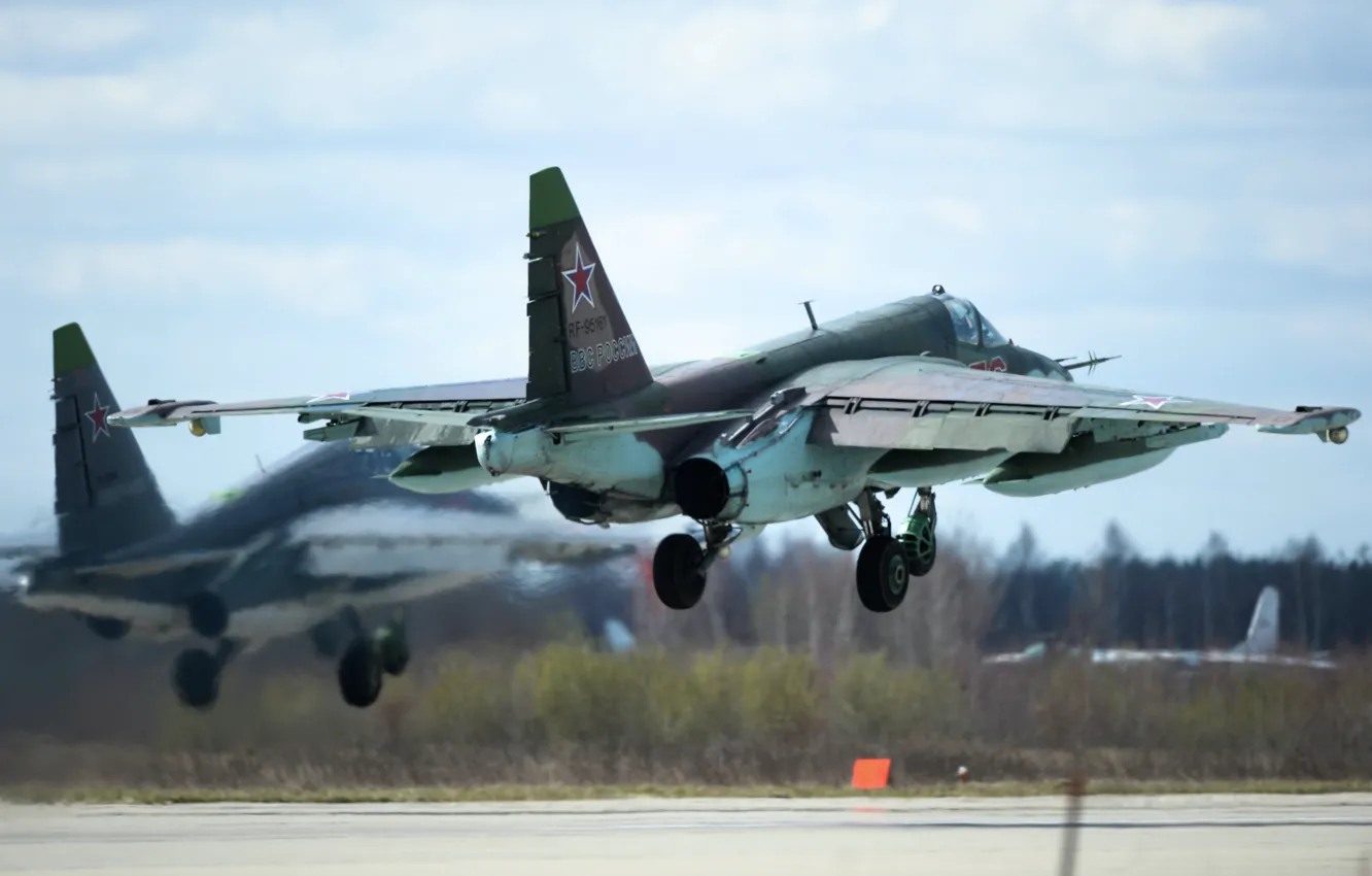 Photo wallpaper attack, Su-25, subsonic, armored, &ampquot;rook&ampquot;