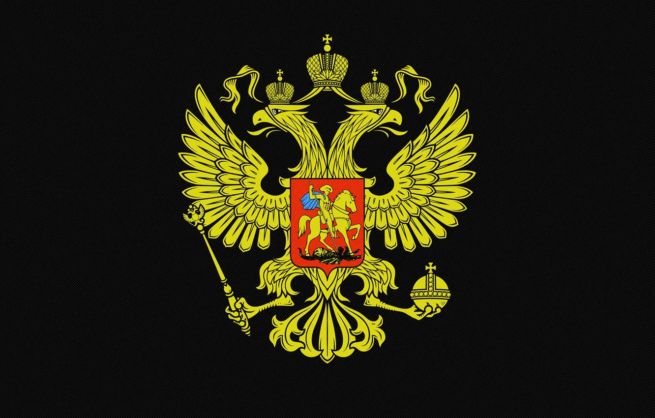 Photo wallpaper coat of arms, Russia, double-headed eagle