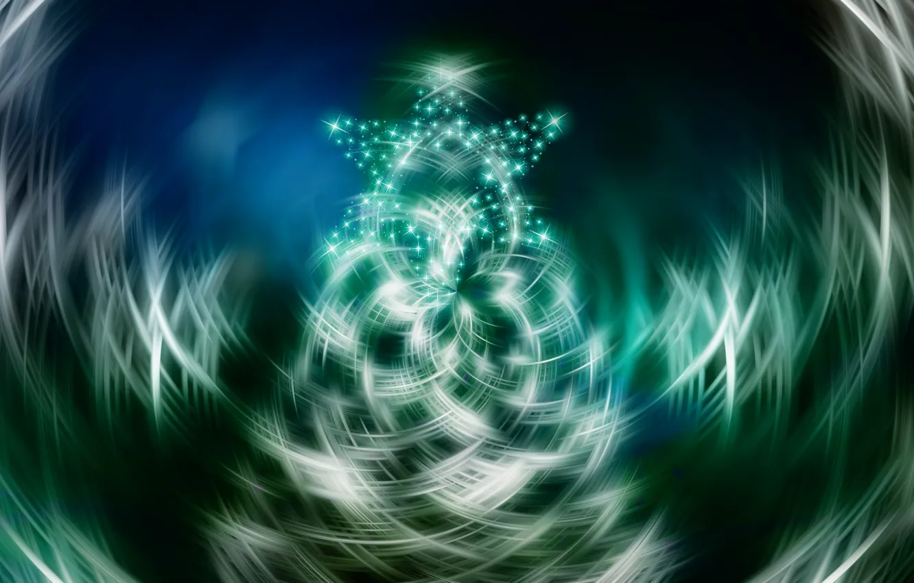 Photo wallpaper line, new year, Christmas, stars