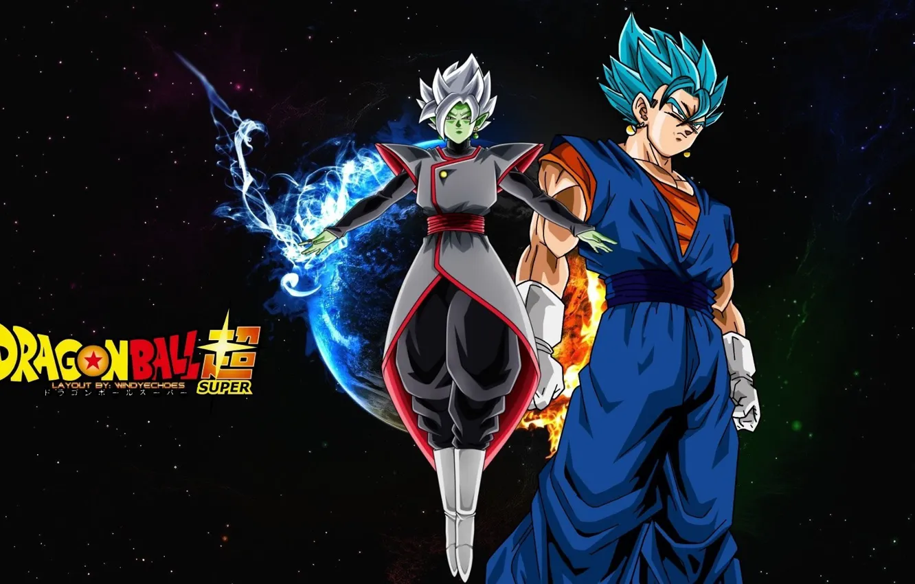 Photo wallpaper space, guy, Dragonball