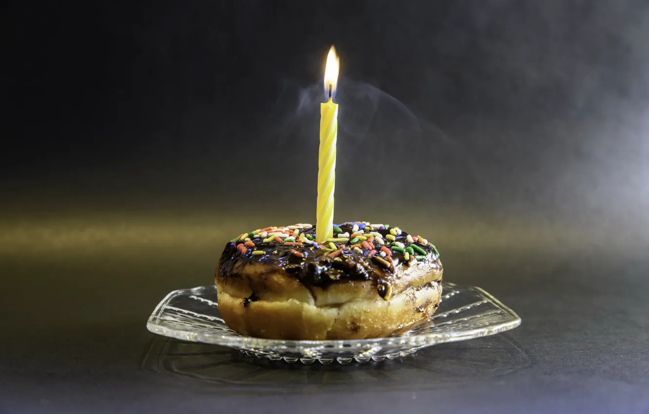 Photo wallpaper birthday, candles, cakes