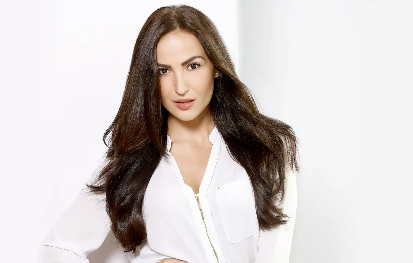 Photo wallpaper girl, hot, sexy, eyes, smile, beautiful, figure, model