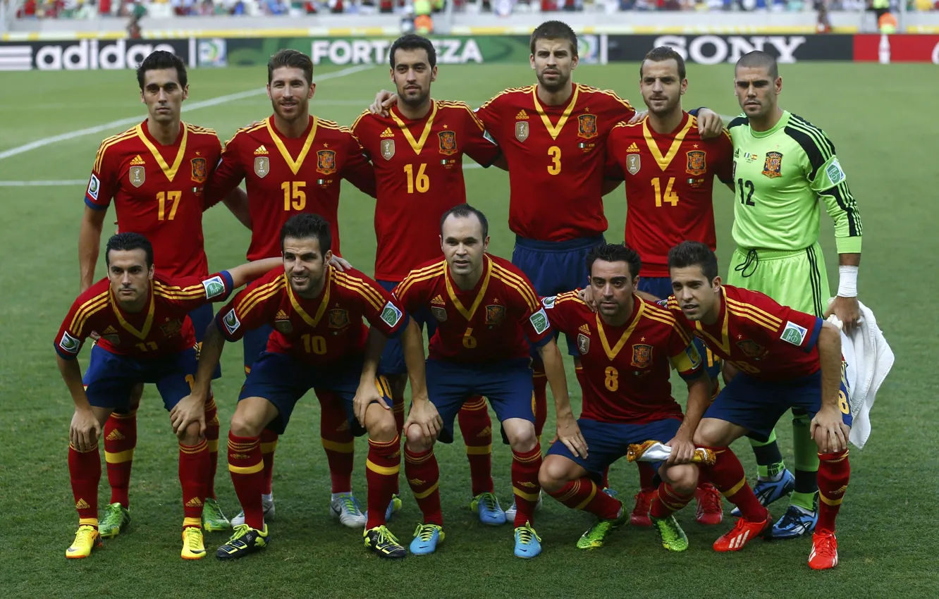 Photo wallpaper football, Spain, football, Spain, Espana, Xavi, Andres Iniesta, Sergio Ramos