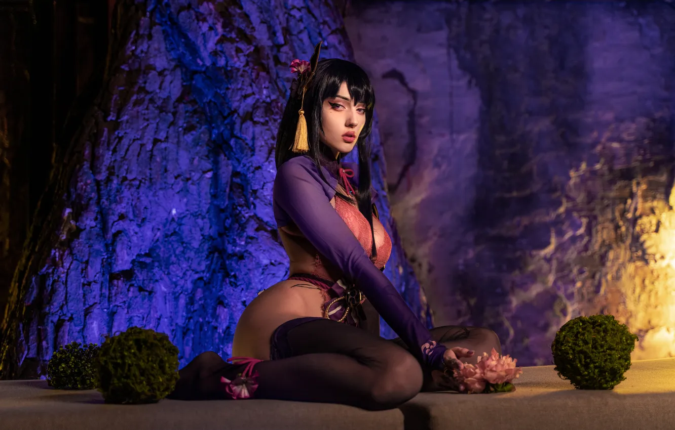 Photo wallpaper girl, beautiful, model, cosplay, Costume