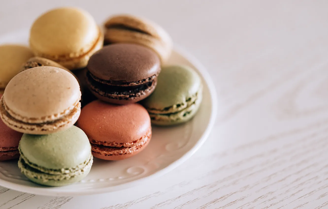 Photo wallpaper colors, France, macarons, alfajores