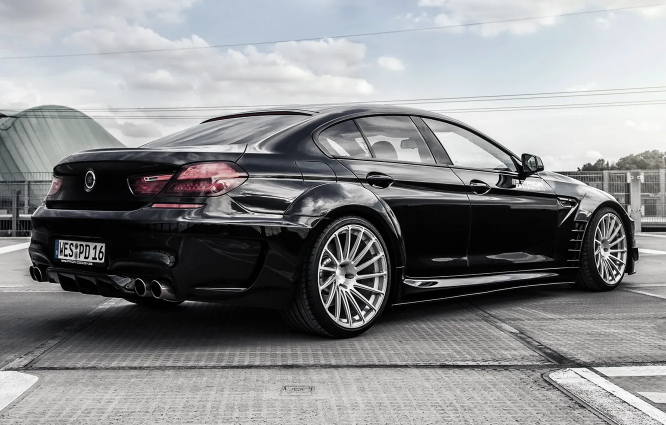 Photo wallpaper BMW, coupe, BMW, black, Black, Coupe, F06, Prior-Design