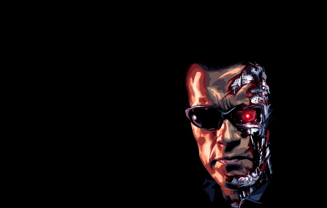 Photo wallpaper face, dark, terminator, Arnold, Schwarzenegger, Arnold, Schwarzenegger, terminator