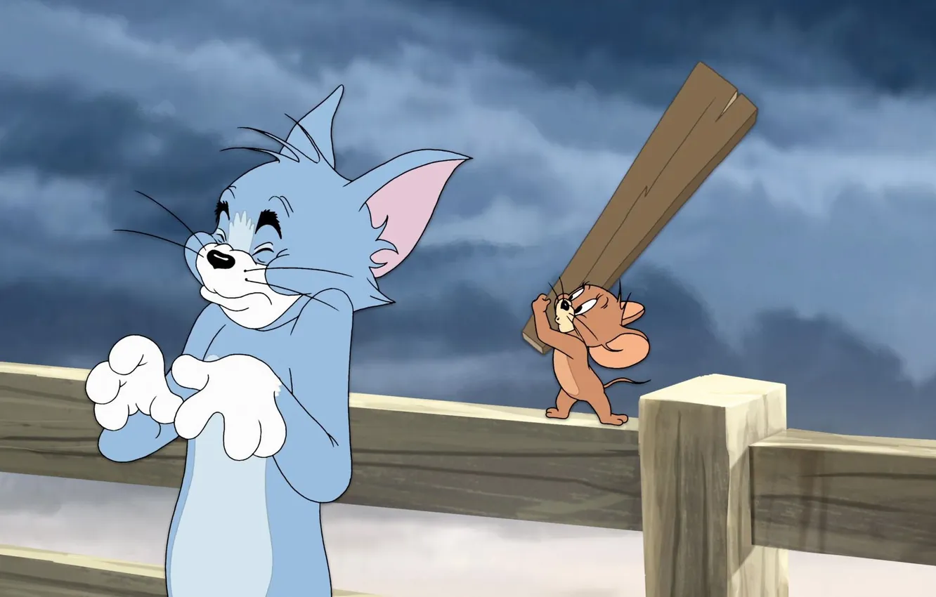 Photo wallpaper cartoon, Tom and Jerry, Tom and Jerry