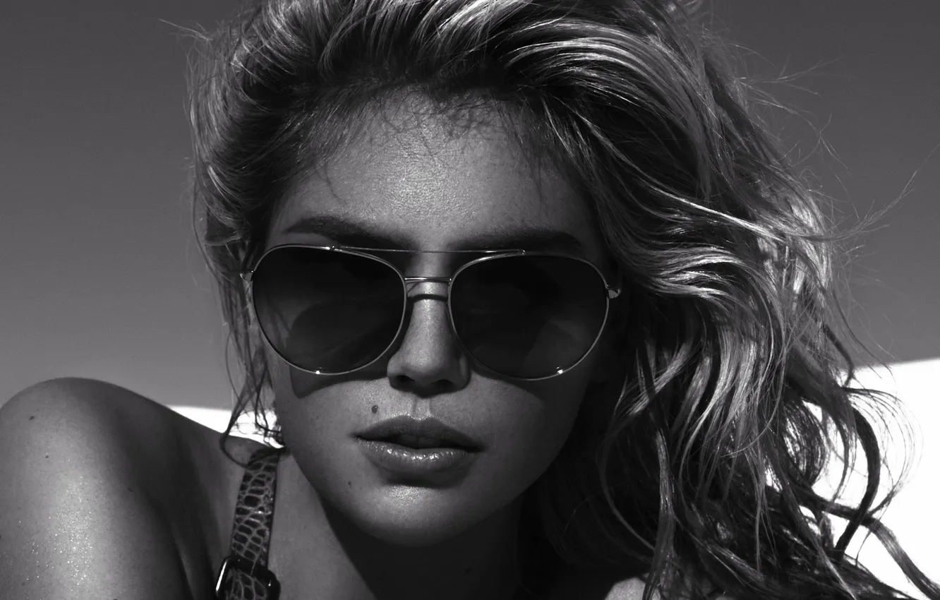 Photo wallpaper girl, glasses, mole, Kate Upton, Kate Upton