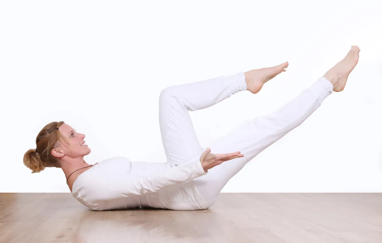Photo wallpaper pose, workout, yoga, abs
