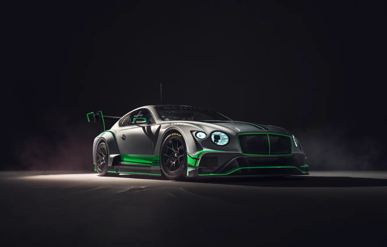 Photo wallpaper Bentley, Continental, racing car, GT3, 2018