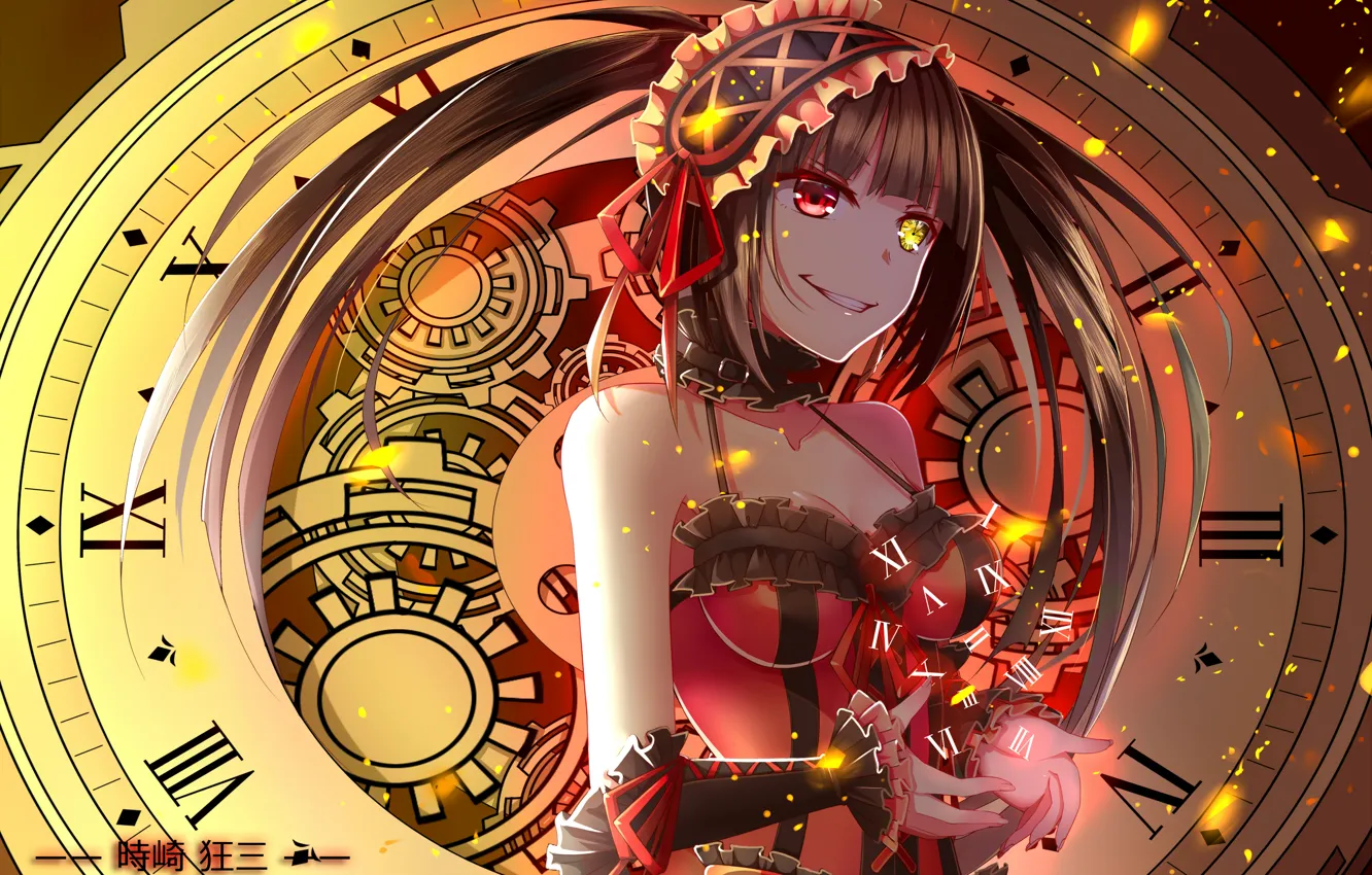 Photo wallpaper girl, watch, spirit, tokisaki kurumi, Date A Live