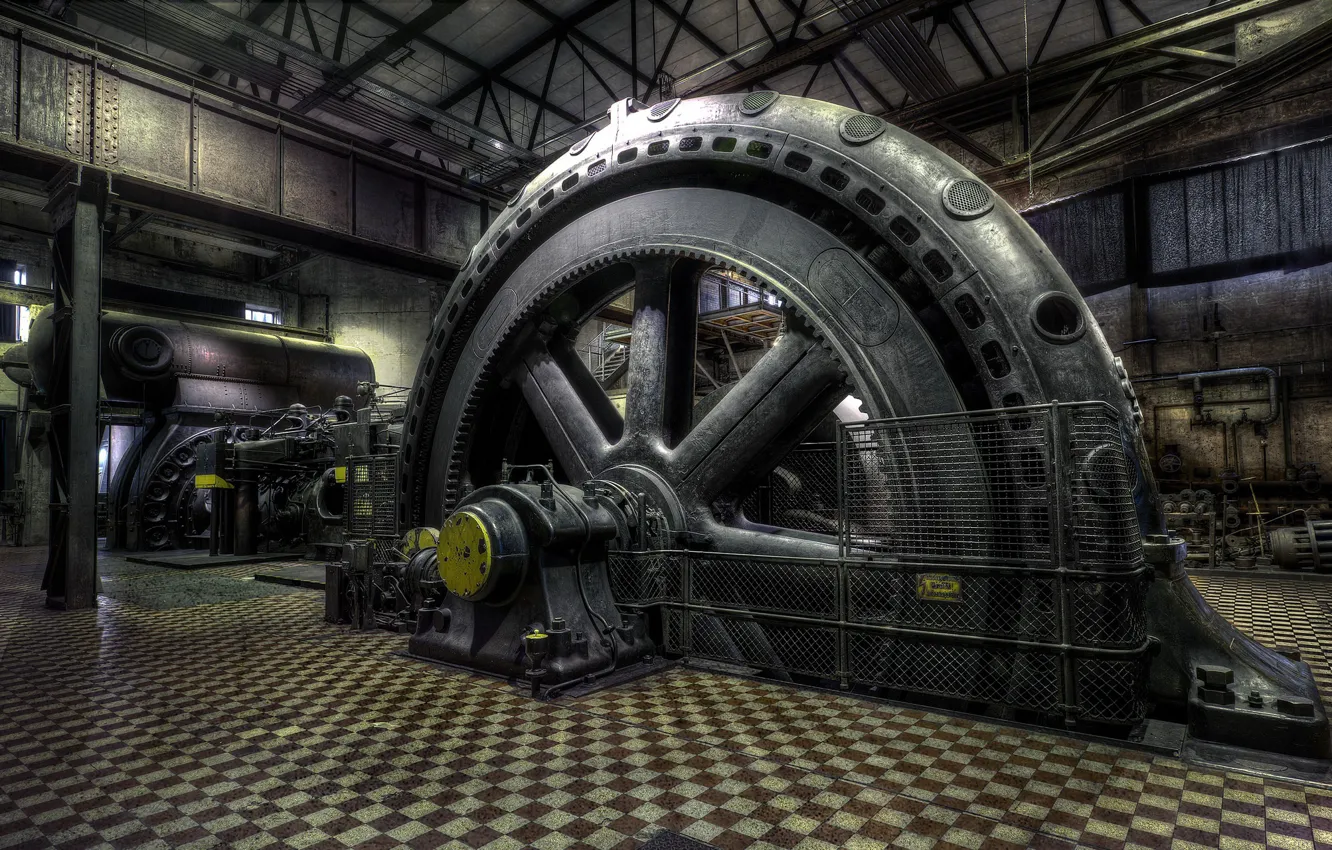 Photo wallpaper background, plant, factory