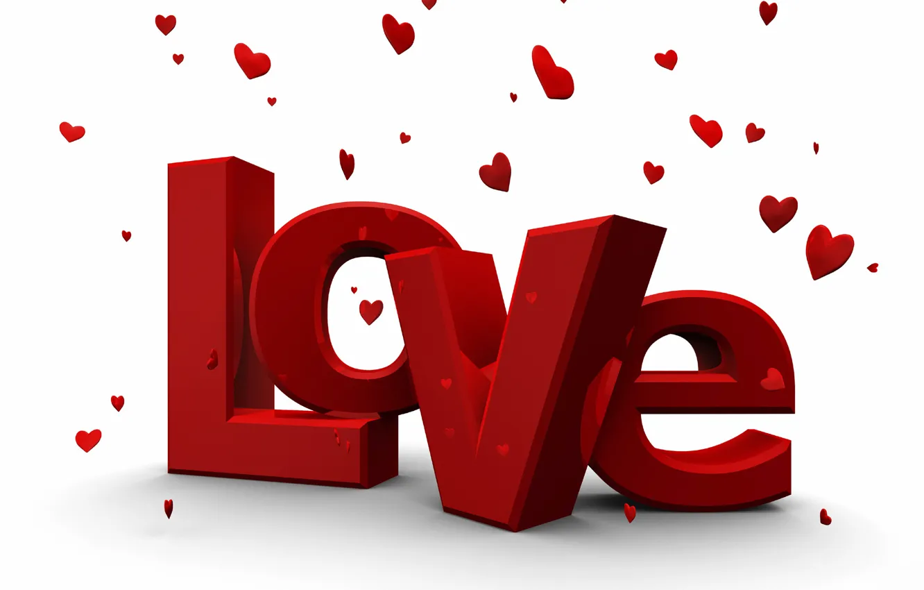 Photo wallpaper Love, Love, Hearts, The inscription, Valentine's day, 14 Feb, The word, Valentine's Day