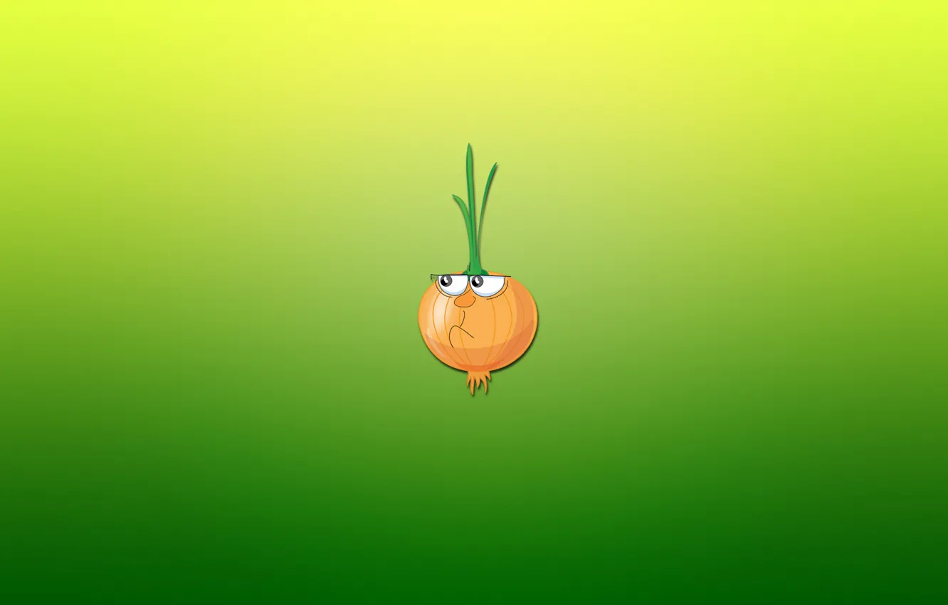 Photo wallpaper minimalism, bow, vegetables, greenish background, charity