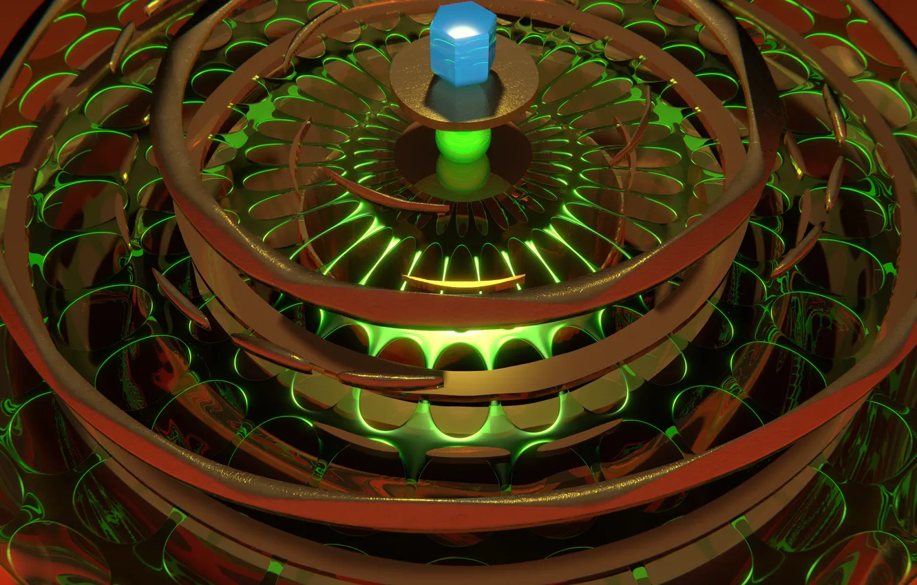 Photo wallpaper form, mechanical, surrealism, blender3d, intuitive, 3dart, experimental