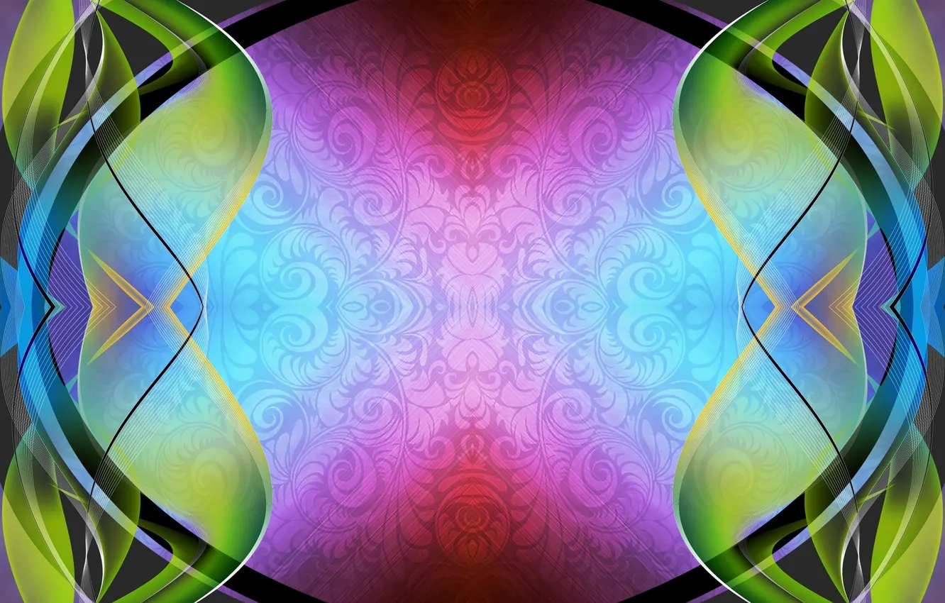 Photo wallpaper pattern, color, vector graphics