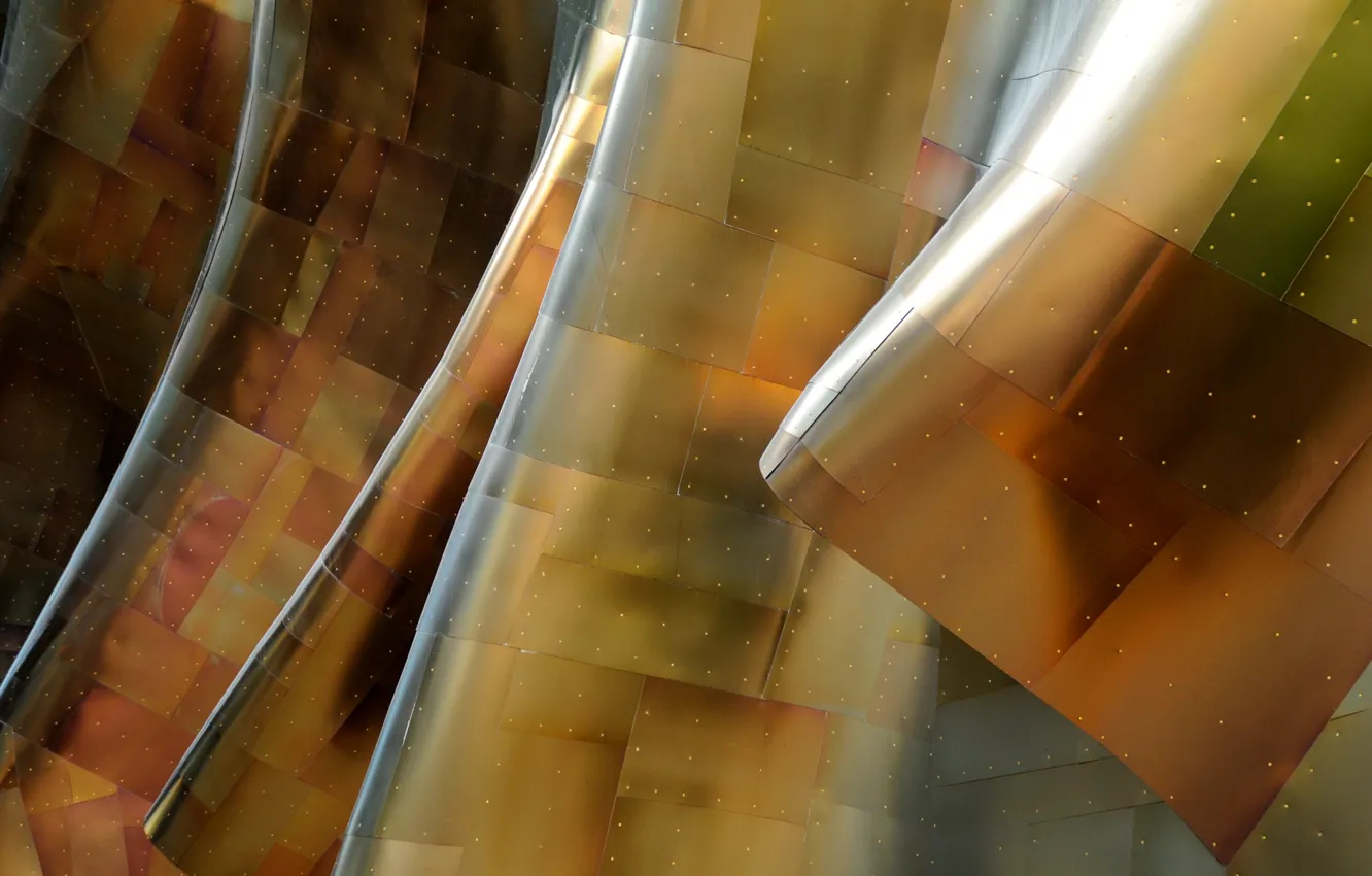 Photo wallpaper leaves, metal, windows 7, seven